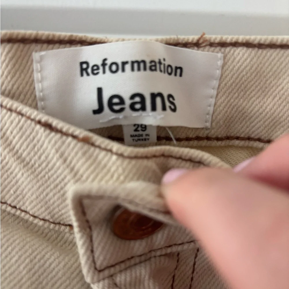 Reformation Beige Jeans - Picture 3 of 5